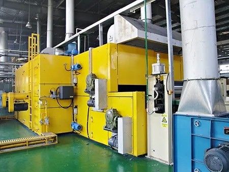 Adjustable teflon fiberglass belt hot air thermal bonding oven with air and water cooling functionalities
