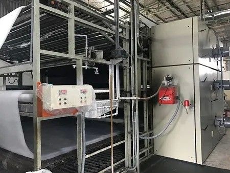 6-12meters long hot air oven for spray bond nonwoven soft wadding 