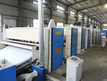 400kg/H High Speed  Needle Punching Production Line PU/PVC Leather Base Felt Non Woven Fabric Making Machine