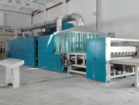 Adjustable teflon fiberglass belt hot air thermal bonding oven with air and water cooling functionalities