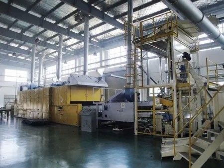 Airlaid fiber web shoddy Thermal Bonding Machine insulation 500kg/h - 700kg/h  fiber production line