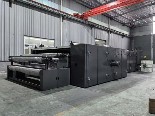 Adjustable teflon fiberglass belt hot air thermal bonding oven with air and water cooling functionalities