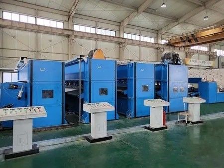 300kg/H - 700kg/H Jeotekstil iğne delme üretim hattı Dokunulmamış delme makinesi